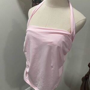Pink Halter Neck Blouse